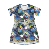 Scribblecore Clouds T-Shirt Dress