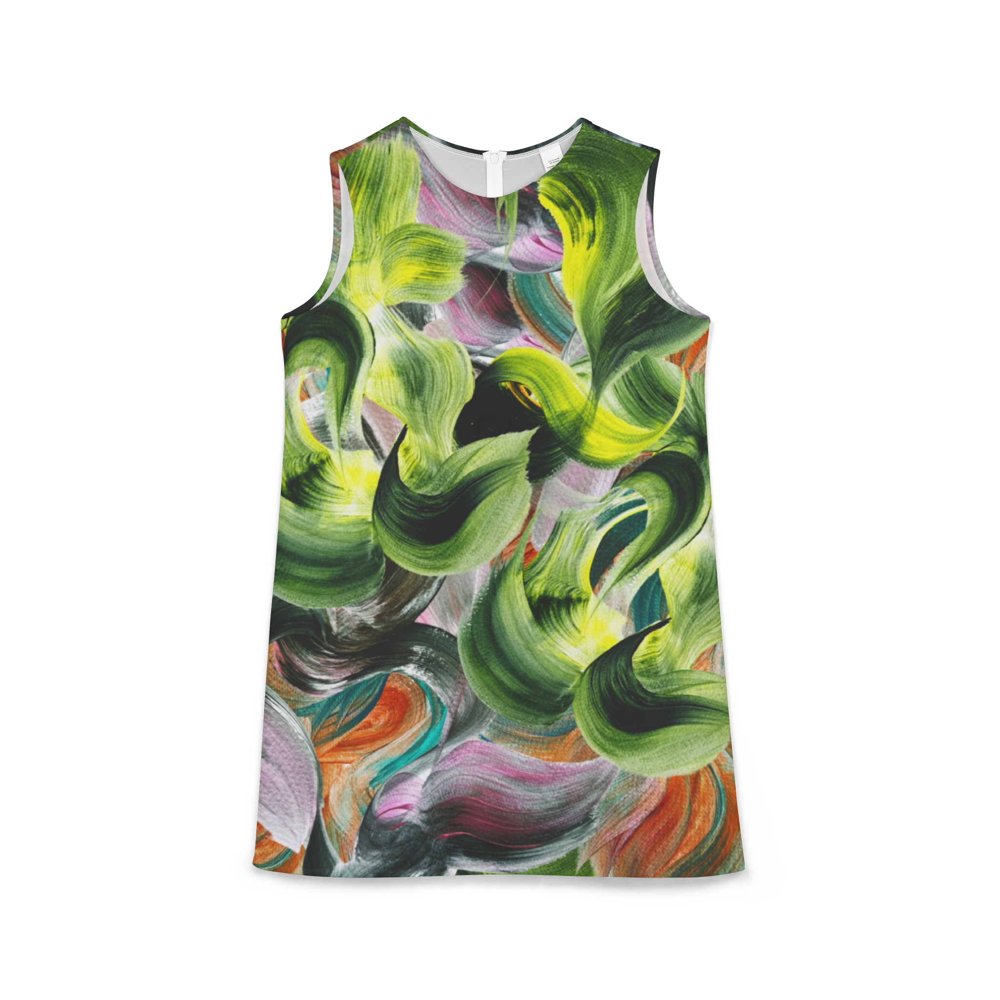 Morpheme Abundance Strokes Sleeveless Dress