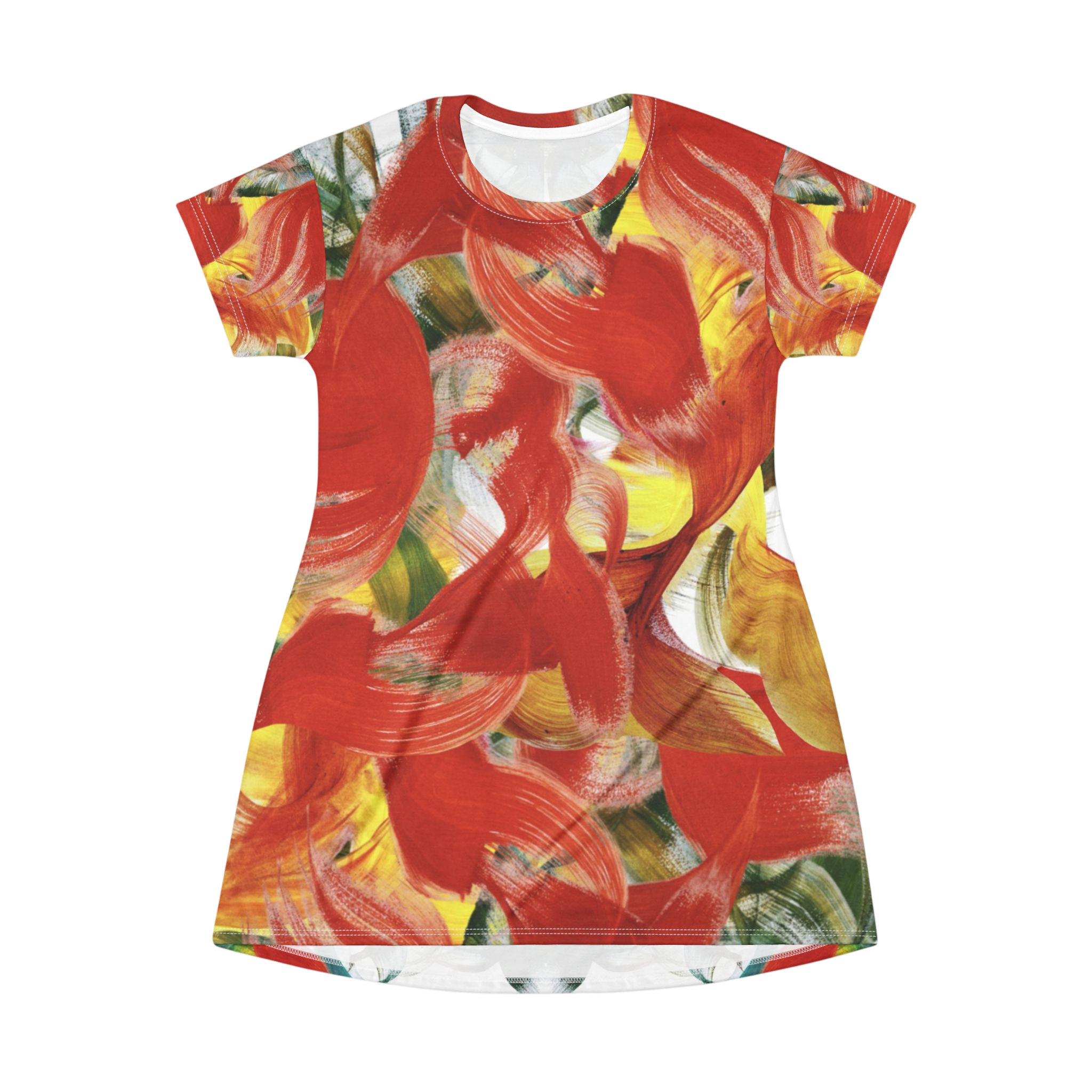 Morpheme Blazes Tropical T‑Shirt Dress