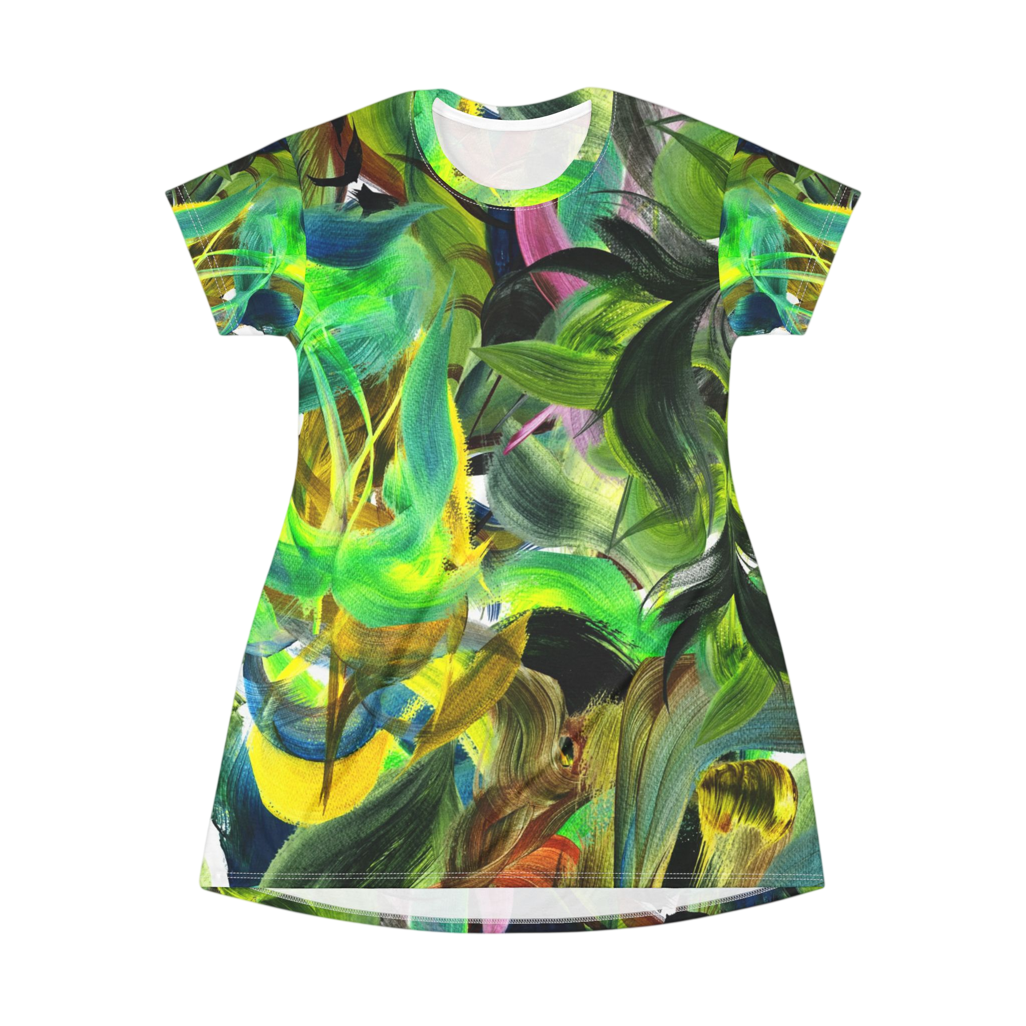 Jungle Neon T-Shirt Dress