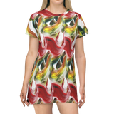Scribblecore Wavy T-shirt dress