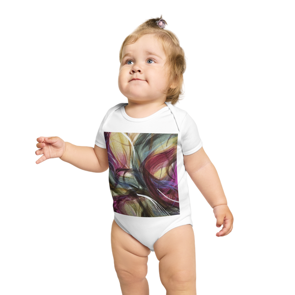 Purple Swoon Baby Bodysuit