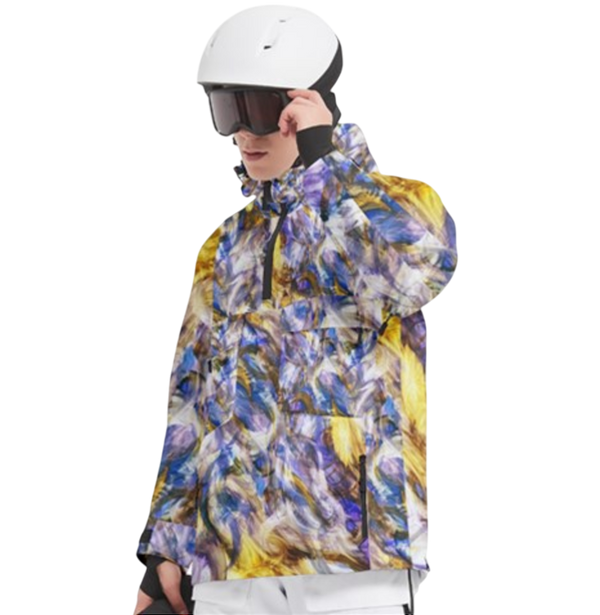 Morpheme Blurred Flames Ski Pullover