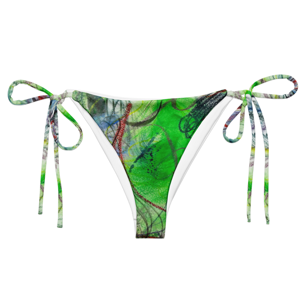 Scribblecore Green bikini bottom