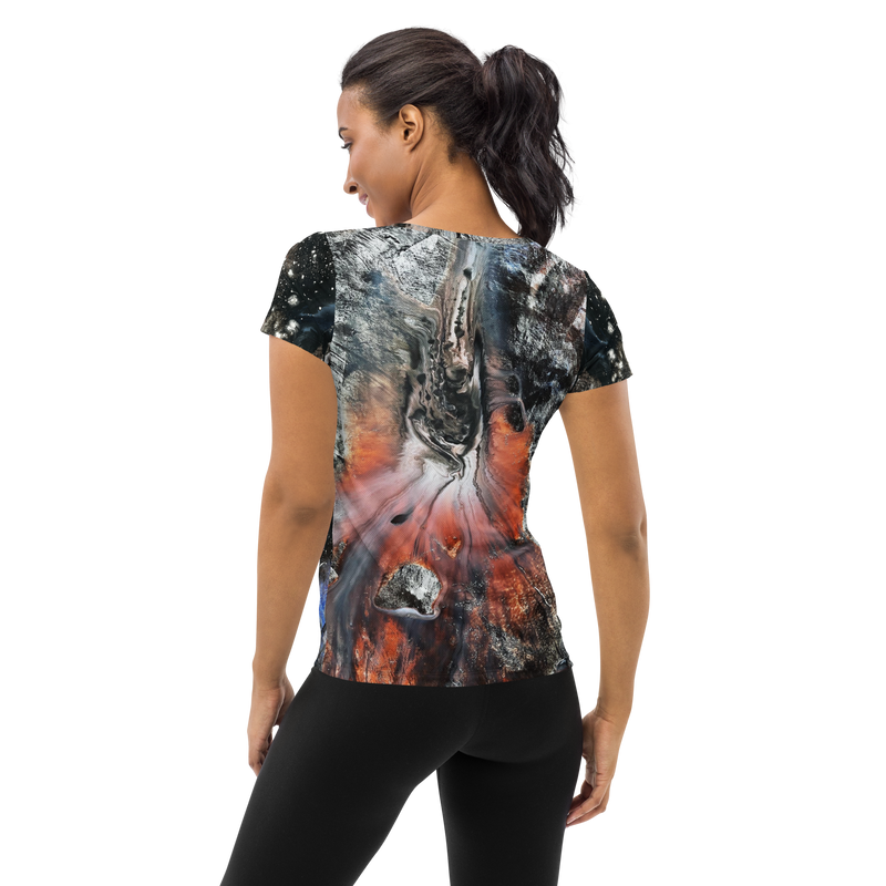 Andromeda Galaxy Women's Athletic T-shirt