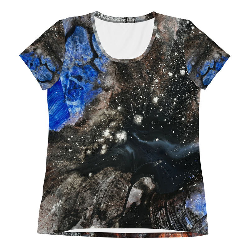 Andromeda Galaxy Women's Athletic T-shirt