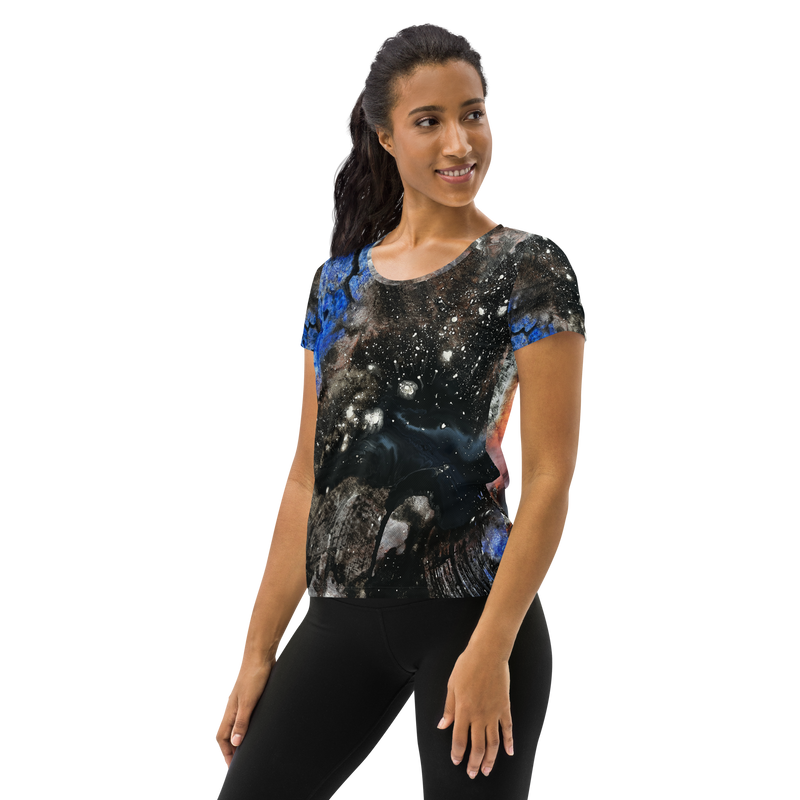 Andromeda Galaxy Women's Athletic T-shirt