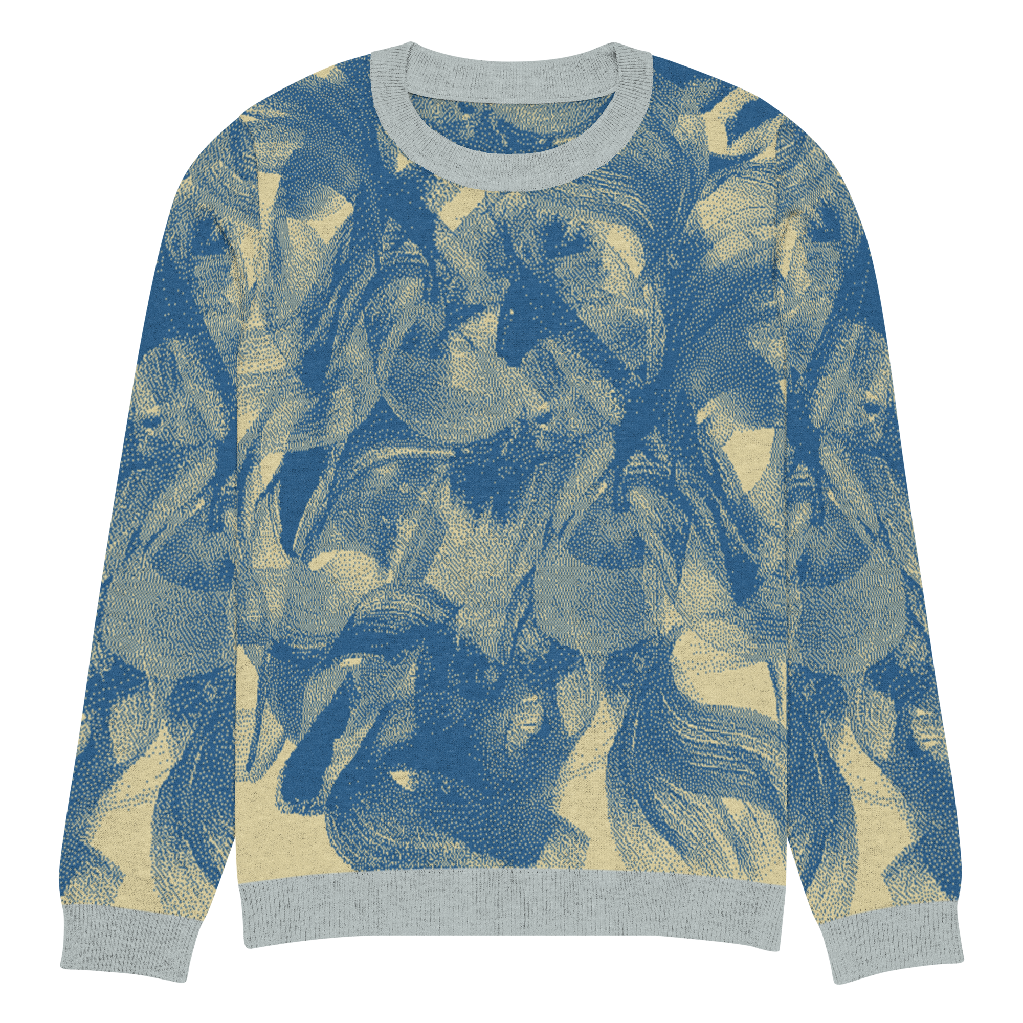 Morpheme Chaos Blue Yellow Sweater