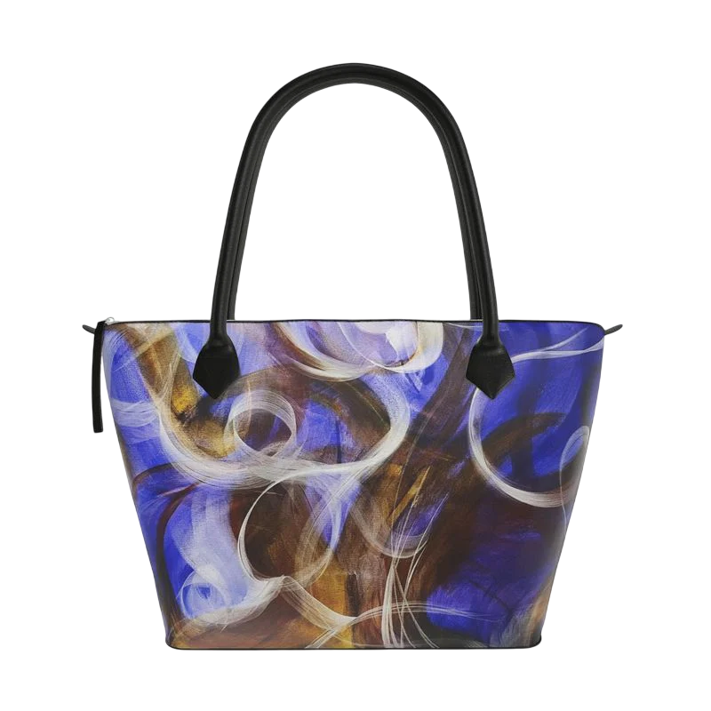 Echolalia Leather Tote Bag