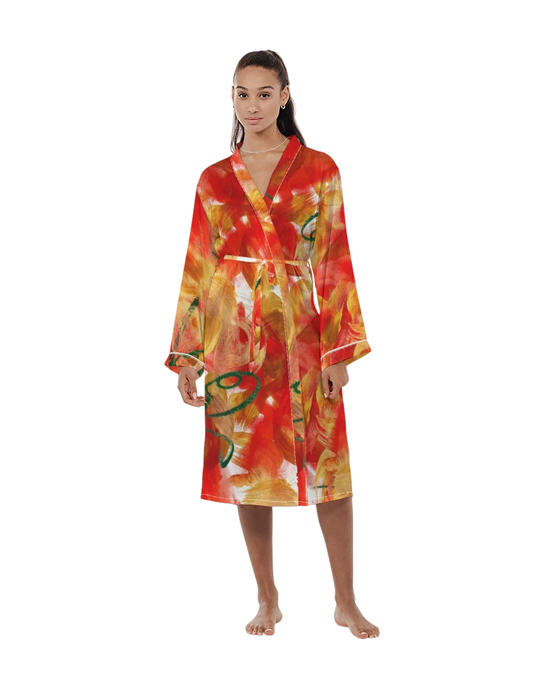 Immolation II Satin Robe
